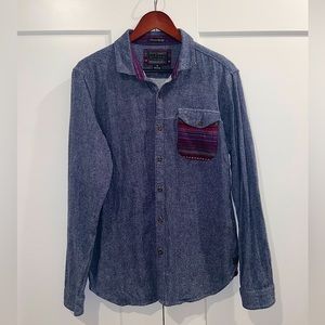 Men’s Billabong Flannel Long Sleeve Button Down Shirt Size Medium